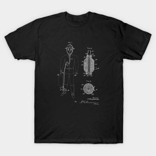 Gas Mask Vintage Patent Drawing T-Shirt